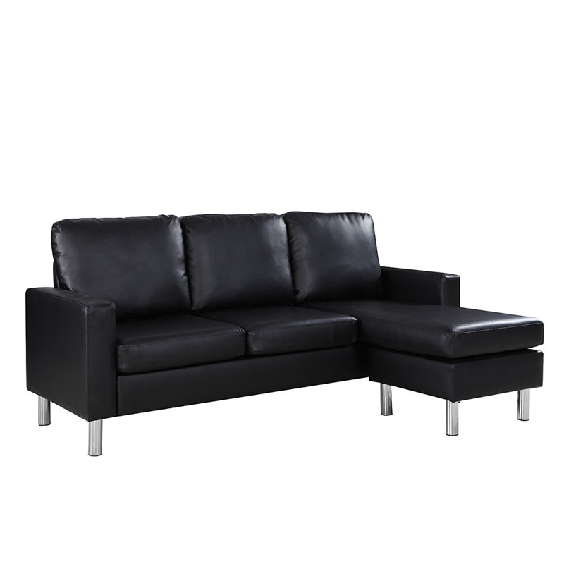 Zipcode Design Ralph 78 Faux Leather Reversible Sofa Chaise