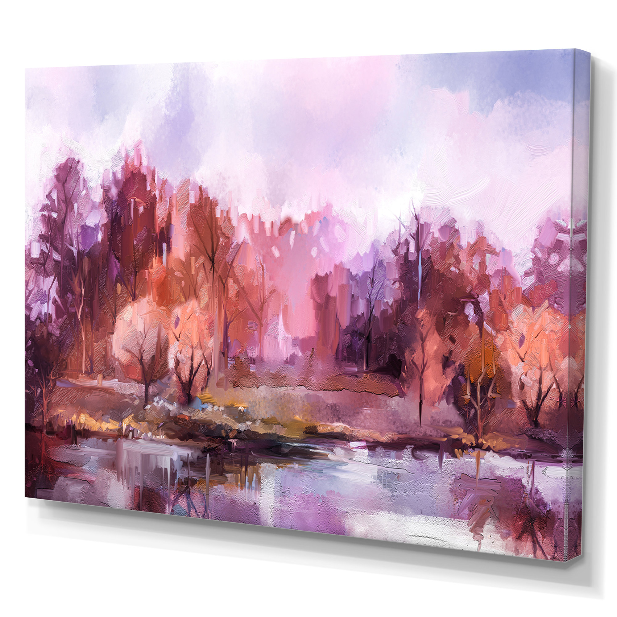 Millwood Pines Autumn Trees By The Lake II - on | Wayfair