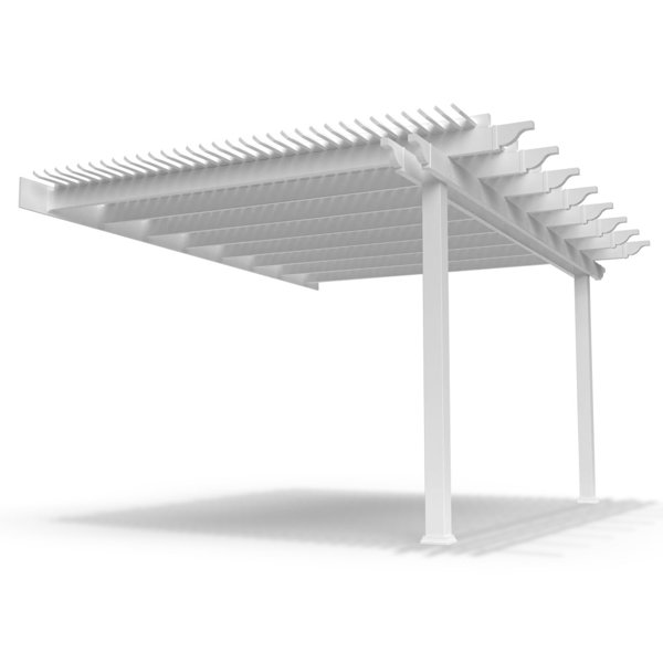 Modern Pergola Kits Capri 12 Ft W X 12 Ft D Vinyl Pergola Wayfair