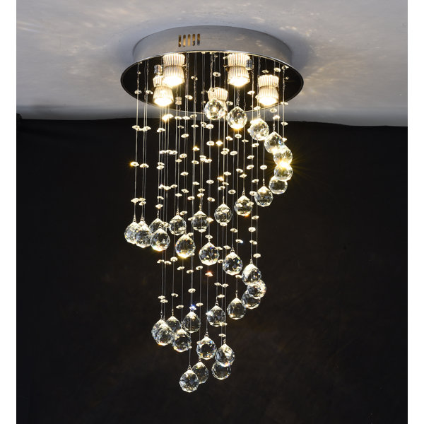 Infinity Spiral Chandelier Dimmable RC Ceiling Pendant Lamp Fixture LED Light 