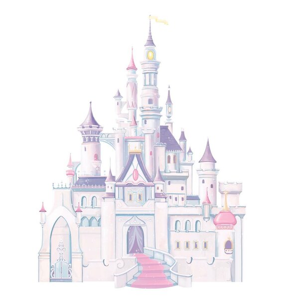 Comes in Various Sizes 13cm x 9cm Fairytale Castle Walt Disney & Mickey Mouse Inspired Novelty Decal