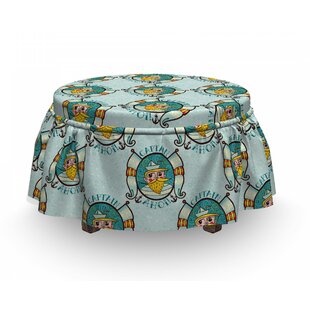 Sailor And Captain Ahoi Ottoman Slipcover (Set Of 2) By East Urban Home