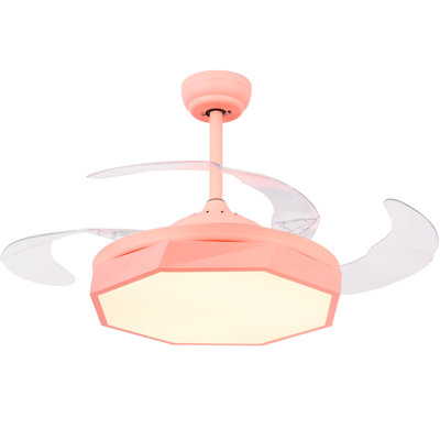 42 Aadvik 4 Blade Led Ceiling Fan With Remote Latitude Run Bulb