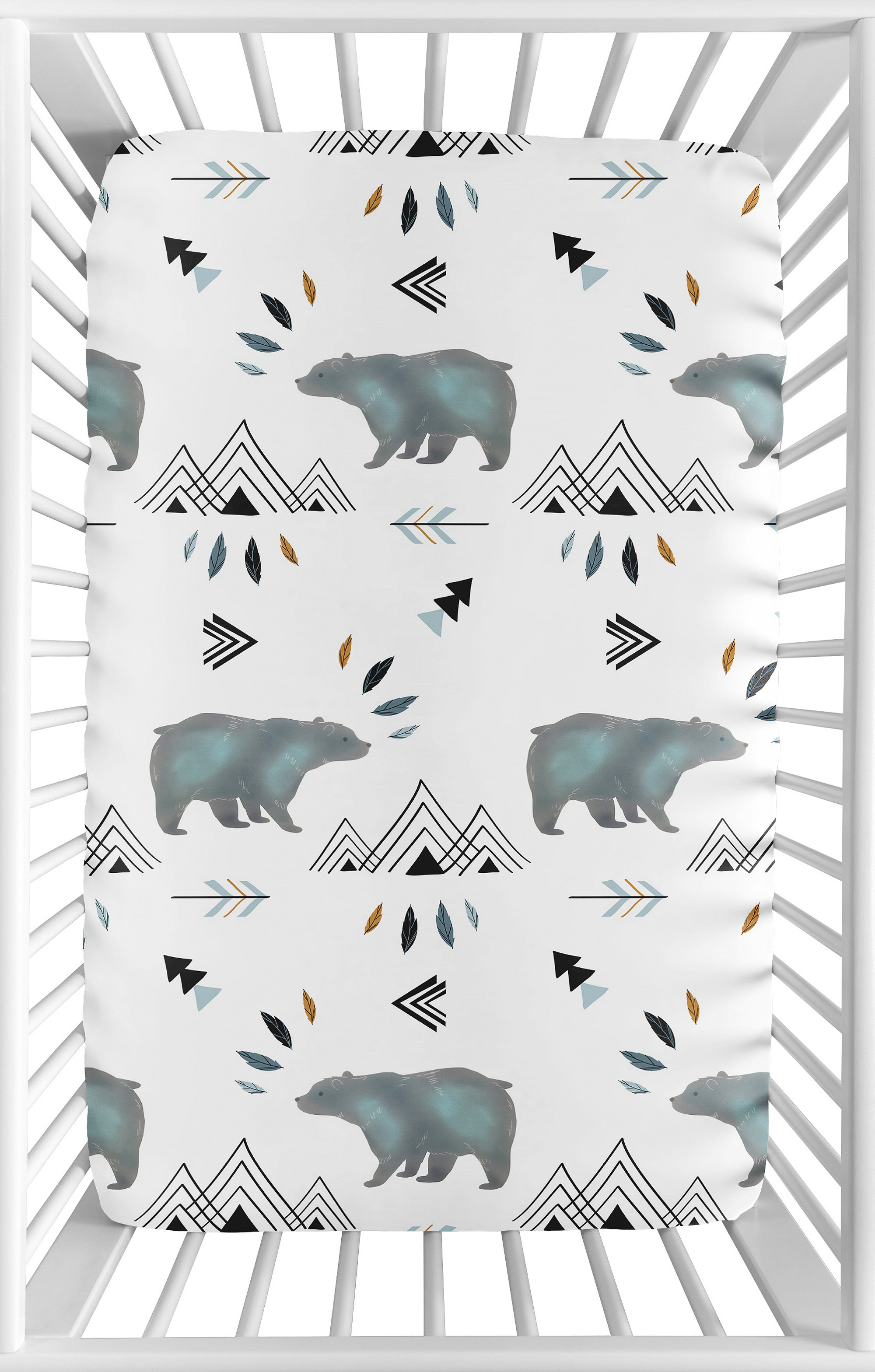 mountain crib sheets