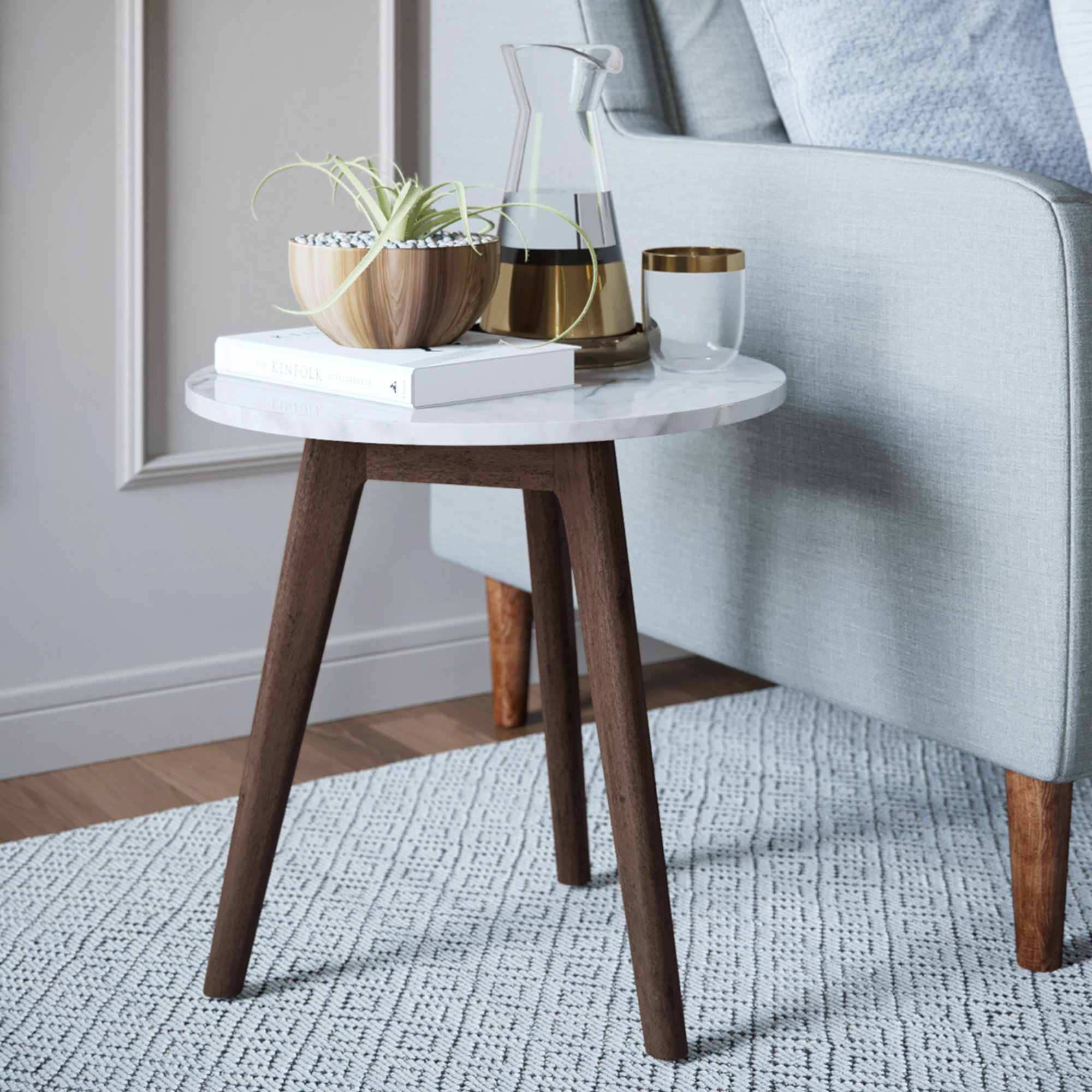 SIDE TABLES RUSTIC HAND CRAFTED TRIO OF SOLID OAK BEAM CUBE TABLES