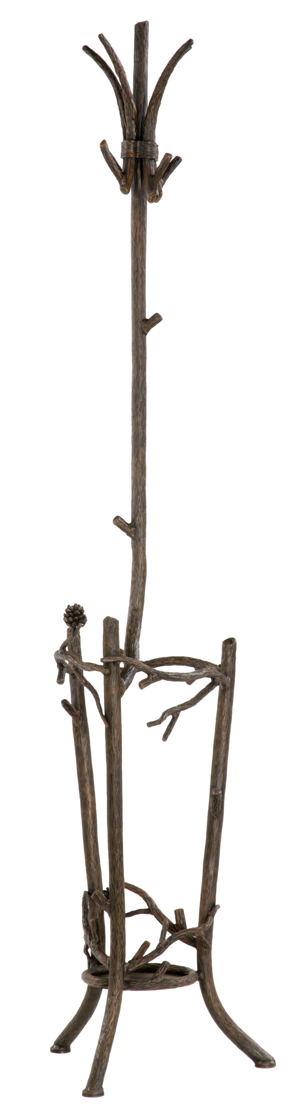 umbrella rack stand on Stone County Ironworks Coat Rack With Umbrella Stand Perigold