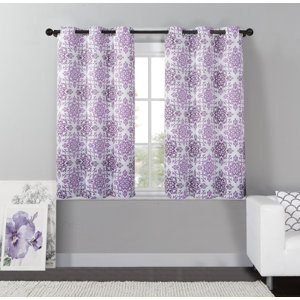 Nicolette Nature/Floral Max Blackout Grommet Single Curtain Panel