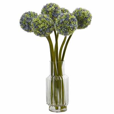 Darby Home Co 30 Ball Flower Floral Arrangement In Decorative Vase