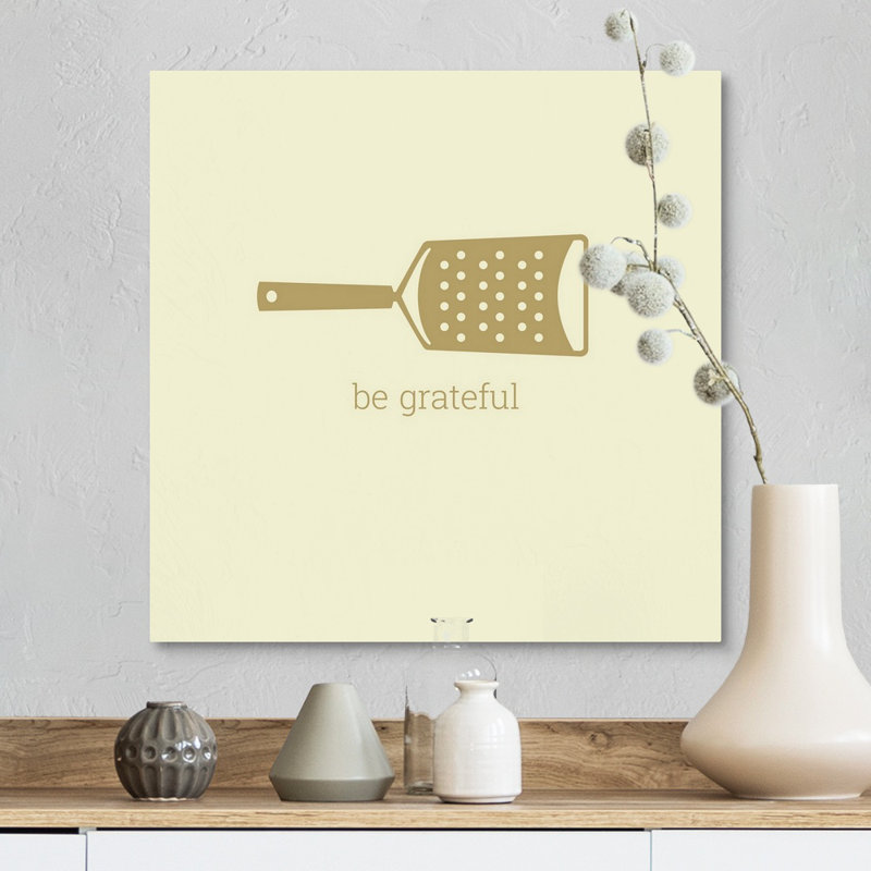 Canvas On Demand Be Grateful Retro Kitchen Art By Kate