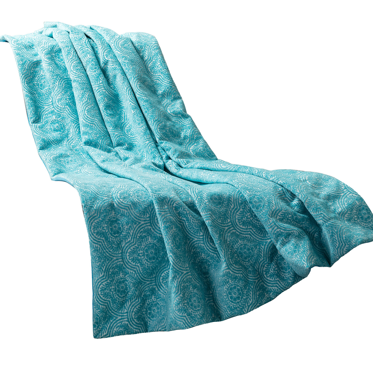 Alcott Hill Horta Mosaic Petal Chenille Throw Wayfair