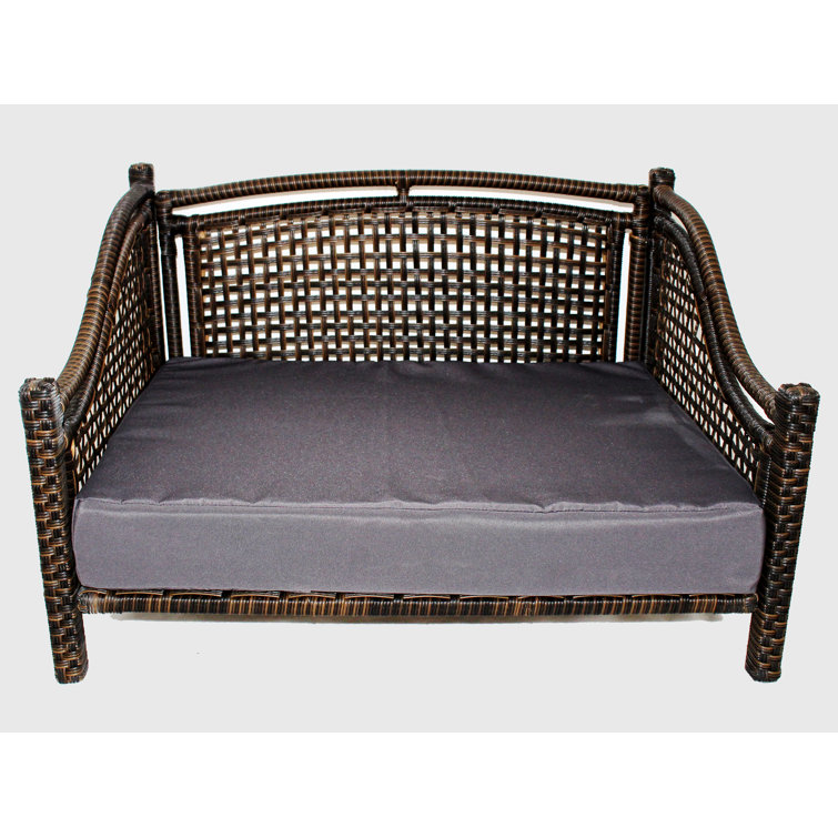 rattan dog sofa