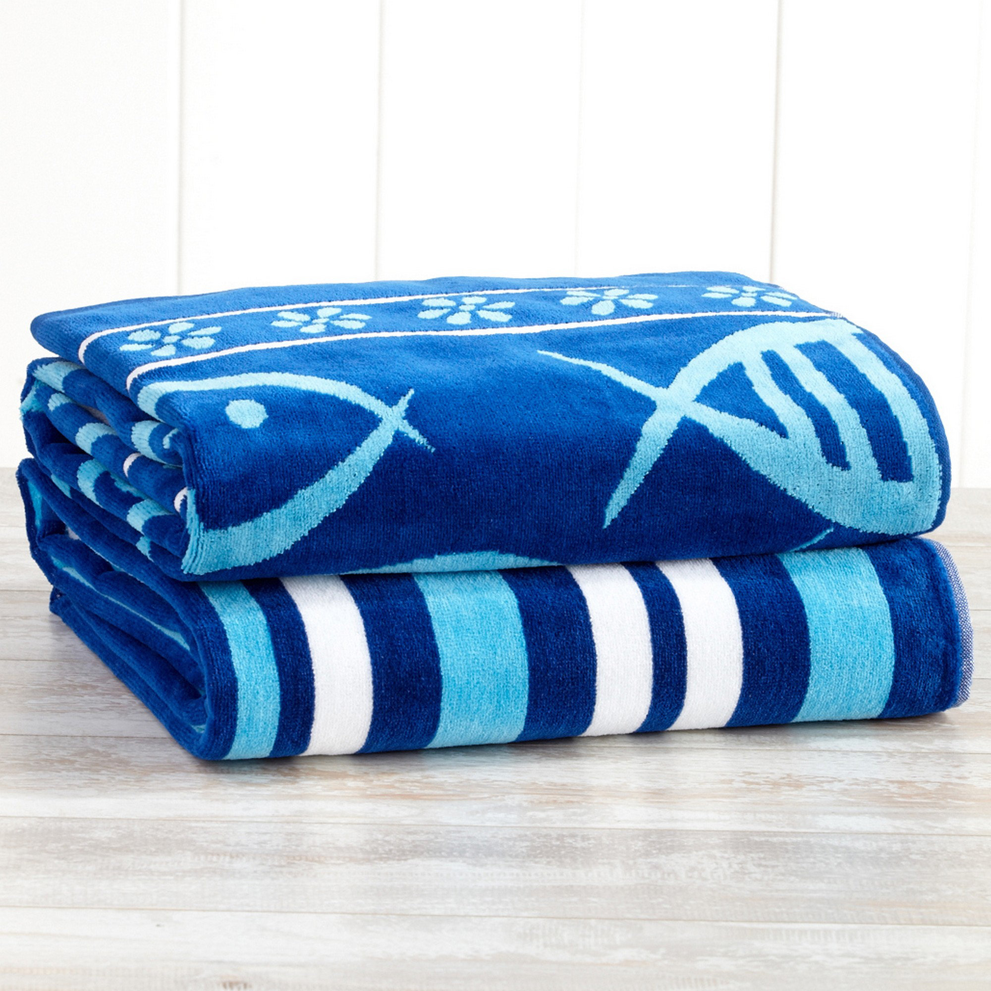 Highland Dunes Lissette 2 Piece 100 Cotton Beach Towel Set 2 Piece 100 Cotton Beach Towel Set