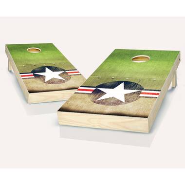 Details about   Stained Birch Marine Corps Cornhole Set 