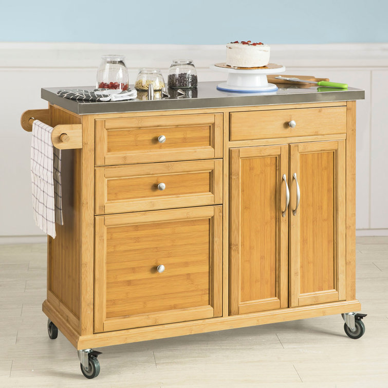 Brambly Cottage Keper Kitchen Cart Reviews Wayfair Co Uk