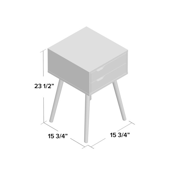 glasgow metal end table black