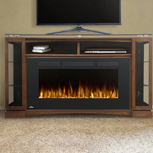 Shelton TV Stand for TVs up 60 to with Electric Fireplace by Napoleon
