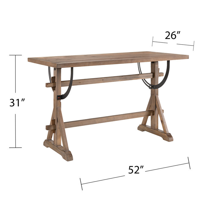 17 Stories Ilya Tilt Top Standing Desk Height Adjustable Drafting
