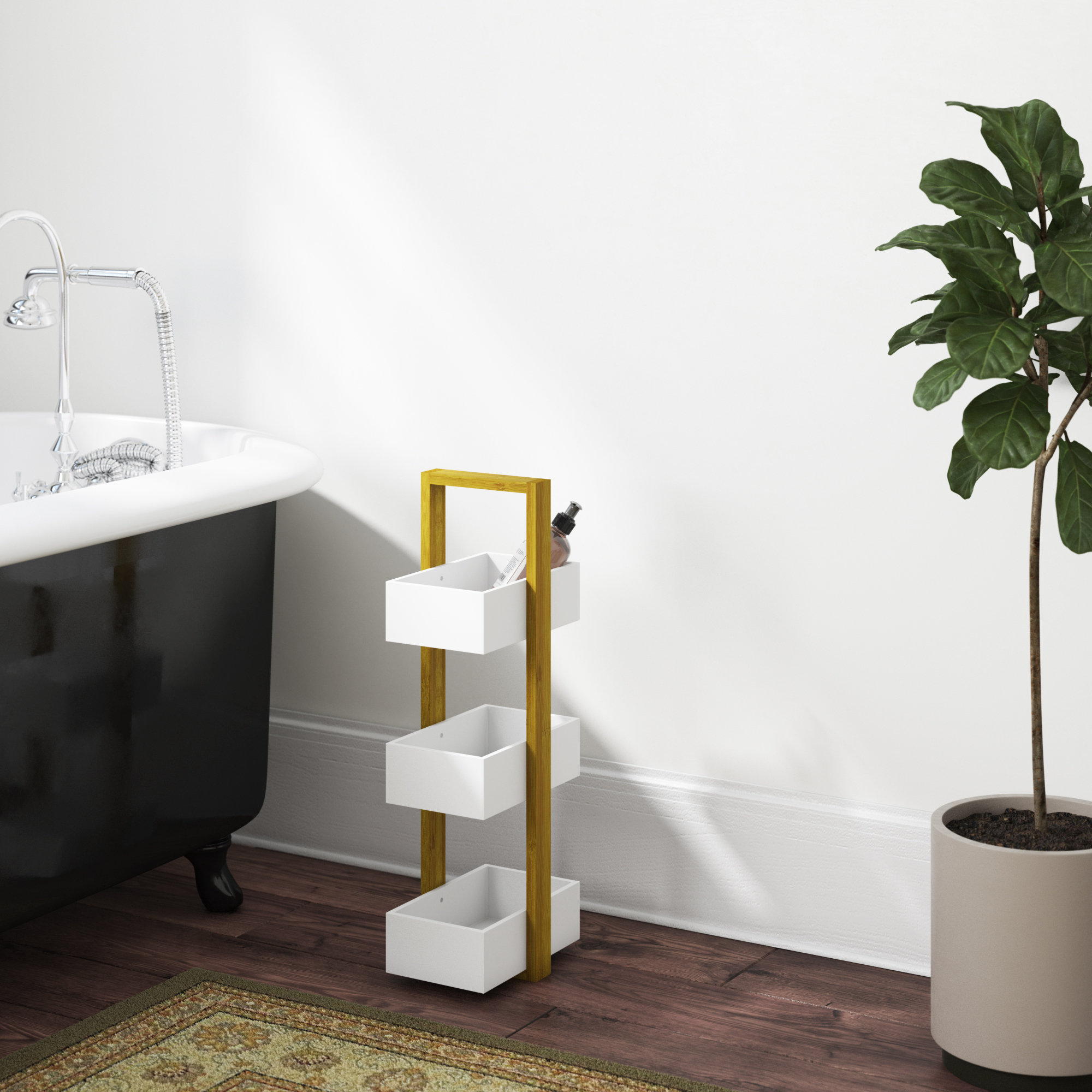 Brambly Cottage 18 5 X 66 8cm Bathroom Storage Tray Reviews 18 5 X 66 8cm Bathroom Storage Tray