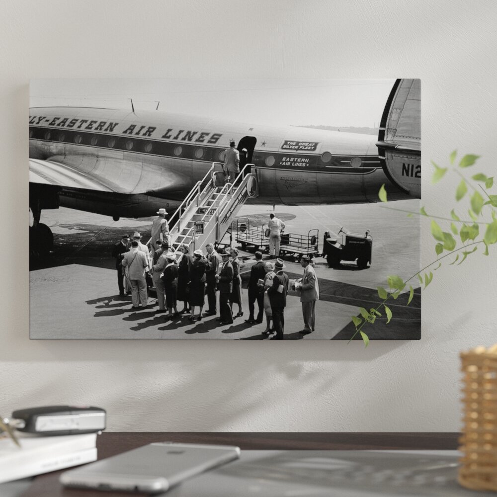 DC-3 Airplane Canvas Vintage Giclee Print Picture Unframed Home Decor Wall Art