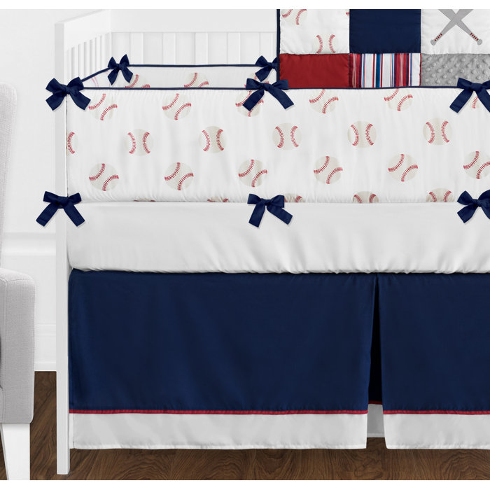 Baseball Patch 9 Piece Crib Bedding Set Baseball Patch 9 Piece Crib Bedding Set