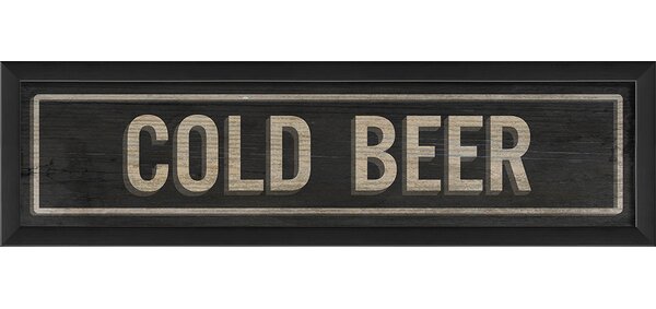 CGSignLab 8x3 5-Pack Victorian Frame Premium Brushed Aluminum Sign Ice Cold Beer 