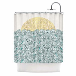 Sunny Tribal Seas II Shower Curtain