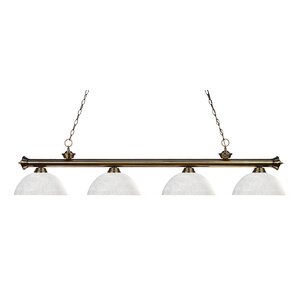 Zephyr 4-Light Bowl Shade Kitchen Island Pendant