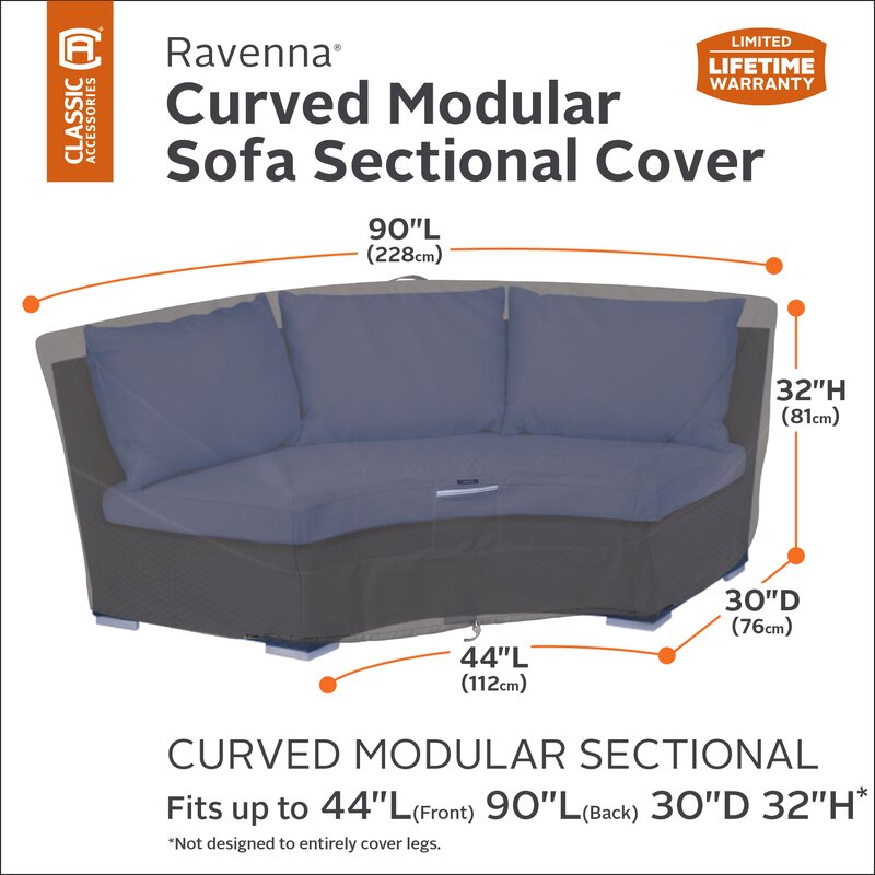 Kendala Patio Curved Modular Sofa Sectional Cover Reviews Joss Main