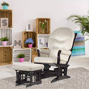 dutailier sleigh glider and ottoman