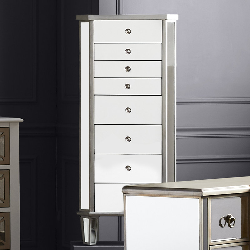 Willa Arlo Interiors Hampstead Jewelry Armoire With Flip Top