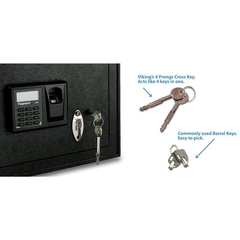 Viking Security Safe Extra Wide Biometric Keypad Safe Wayfair