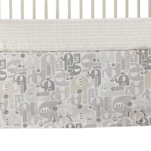 Elephant Print Bed Skirt