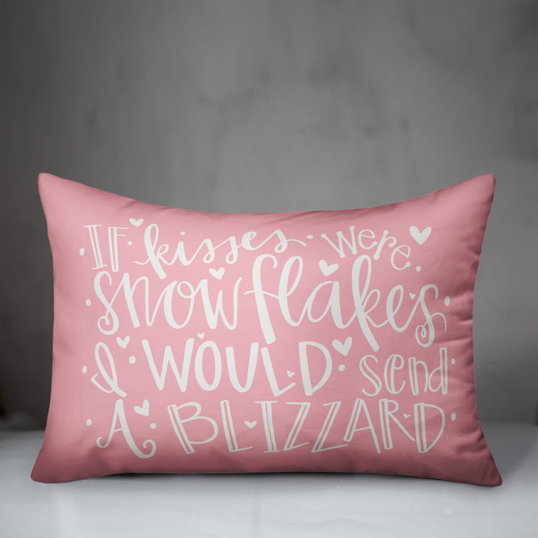 snowflake lumbar pillow
