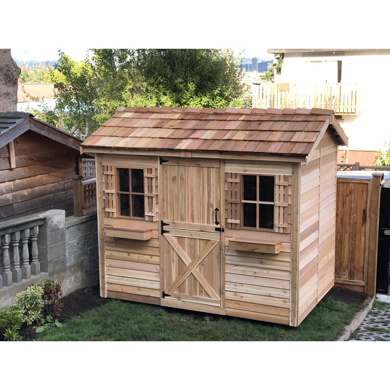 Cedarshed Cabana 10 Ft W X 8 D Solid Wood Traditional Storage Cabana 10 Ft W X 8 D Solid Wood