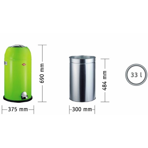 Wijde selectie Mening Concentratie Wesco Kickmaster 7.5 Gallon Step On Trash Can & Reviews | Wayfair