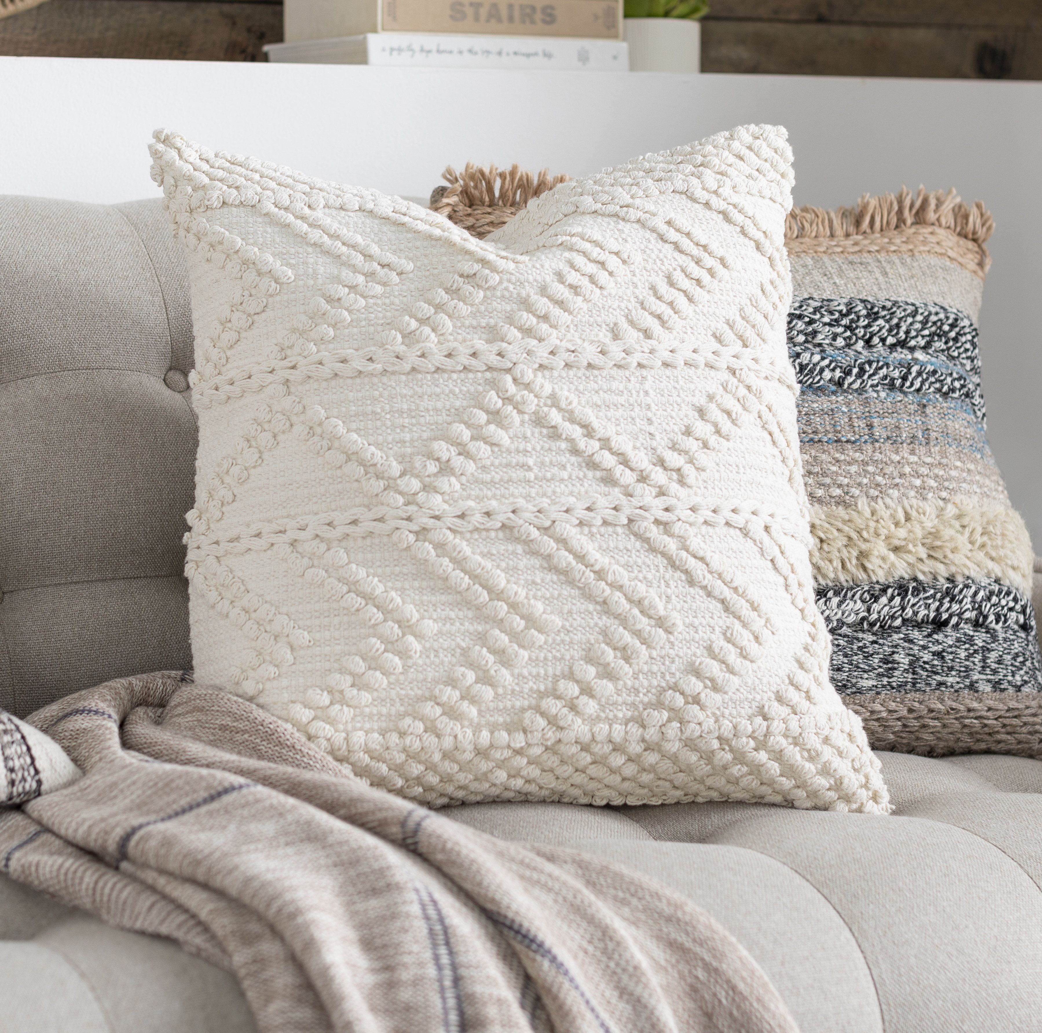 cotton throw pillows for couch