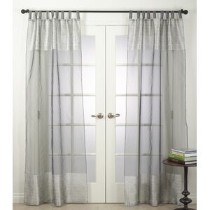 Solid Sheer Single Curtain Panel