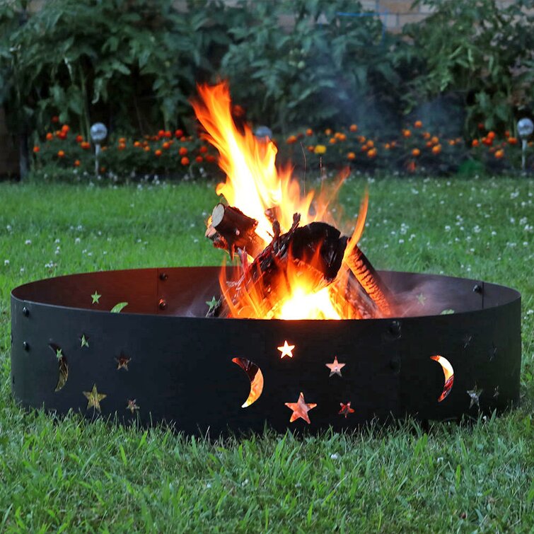 Arlmont & Co. Hinton Steel Wood Burning Fire Ring & Reviews | Wayfair