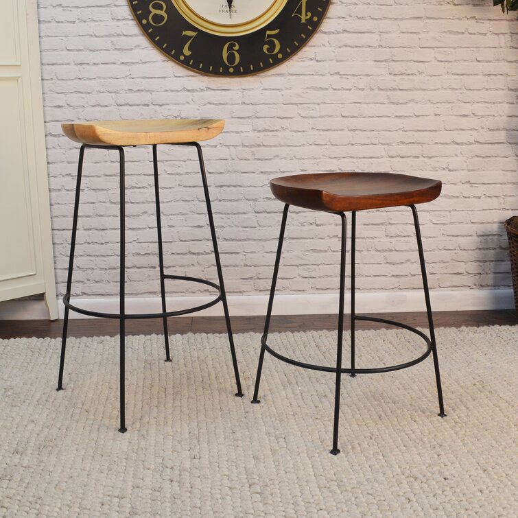 axelle solid wood bar stool