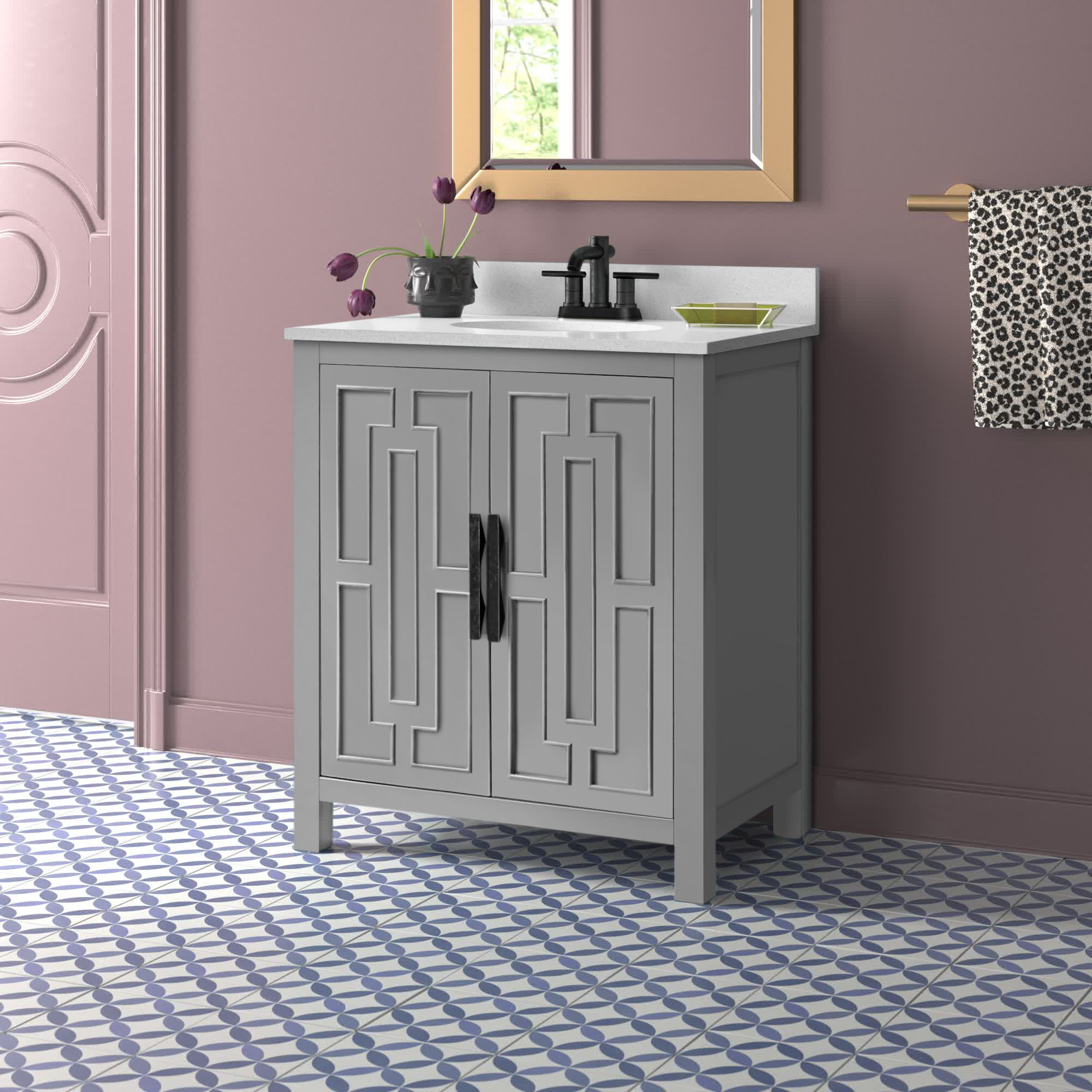 Etta Avenue™ Casandra 29.88'' Free-standing Single Bathroom Vanity with ...