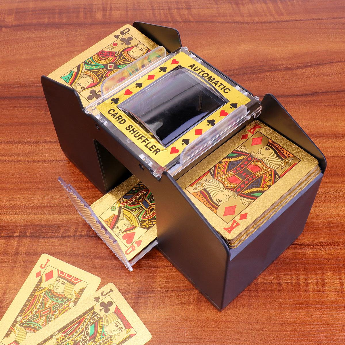 pixnor Board Game Poker Playing Cards Electric Automatic Shuffler | Wayfair