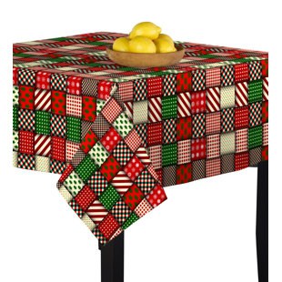 Christmas Tablecloth and Cloth Napkin Set: Red Tablecloth 50x70 in. 4 and Gold Napkin Rings for Formal Dining Bundled with Green Napkins and Holiday Red Green Set of Christmas Tablecloth and Cloth Napkin Set: Red Tablecloth 50x70 in. 4 and Gold Napkin Rings for Formal Dining Bundled with Green Napkins and Holiday Red Green Set of