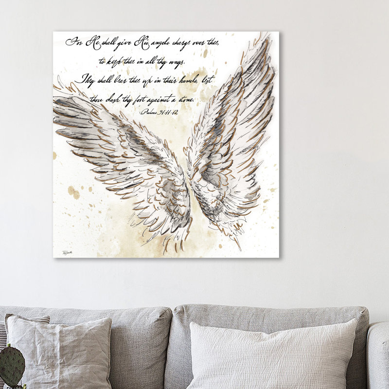 Ebern Designs On Angel S Wings I Graphic Art Print On Wrapped