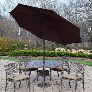 Go to store & view more images Capitol 5 Piece Dining Set with Cushions by Oakland Living