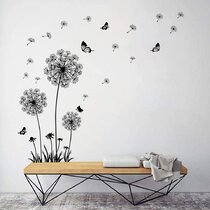 Bedroom Wall Stickers Art Home Room TV Background Removable Decal Dandelion S3