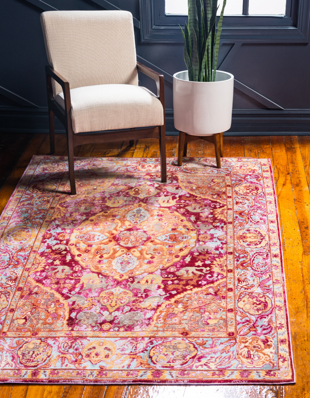 Bungalow Rose Glasser Machine Woven / Power Loomed Performance Red ...