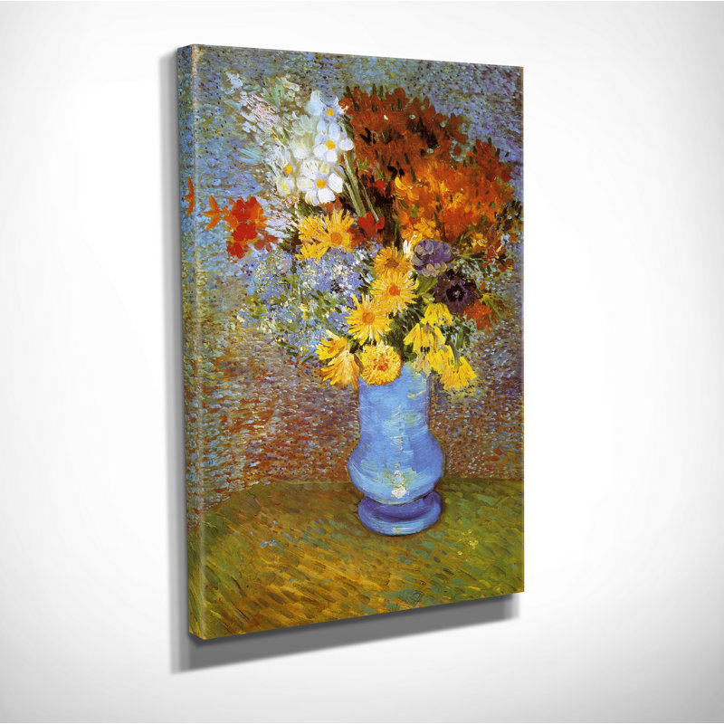 Fleur De Lis Living Vase Of Flower By Vincent Van Gogh Print Of