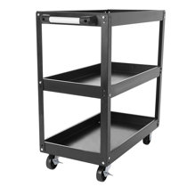 garages Centee Tool Cart libraries for warehouses 3-Layer Trolley Workbench Workstaion Heavy Duty with 4 Wheels