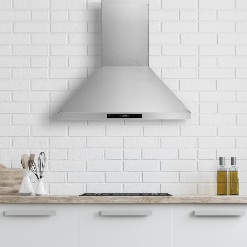 Hauslane 36 860 Cfm Convertible Wall Mount Range Hood In Stainless Steel Reviews Wayfair