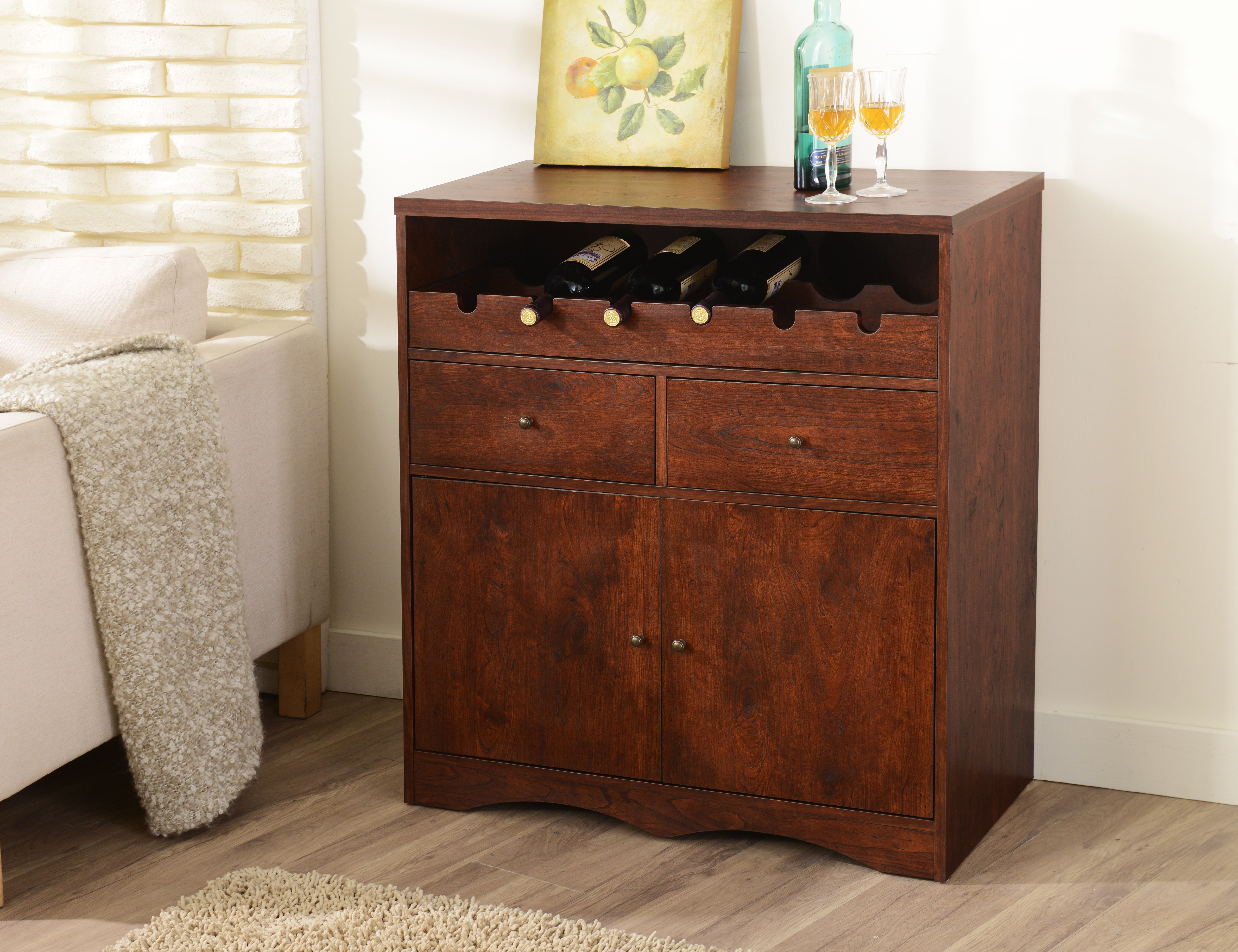 Hokku Designs Weston 6 Bottle Floor Wine & Reviews Wayfair